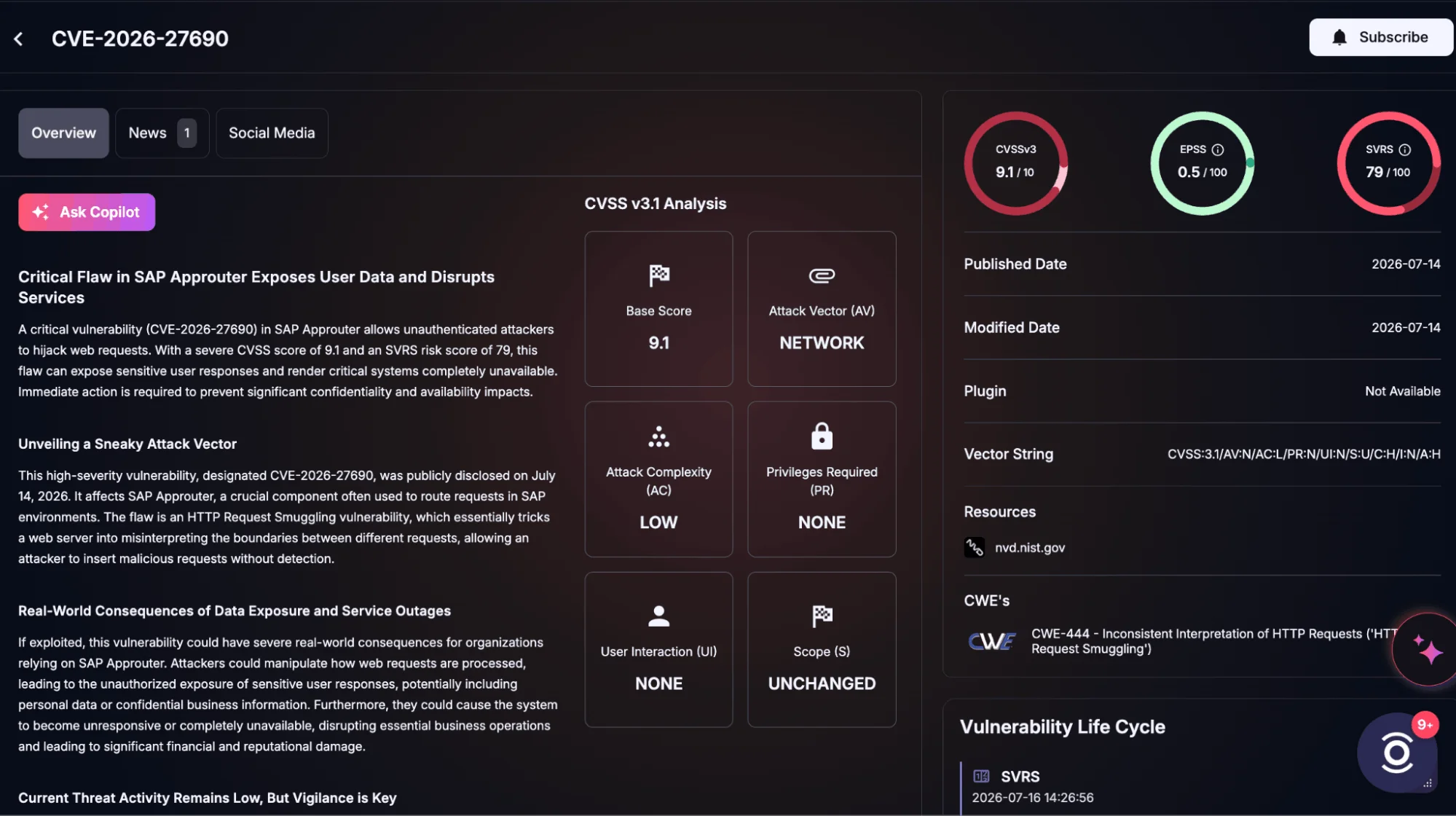 Details of CVE-2026-27690 in SOCRadar Vulnerability Intelligence