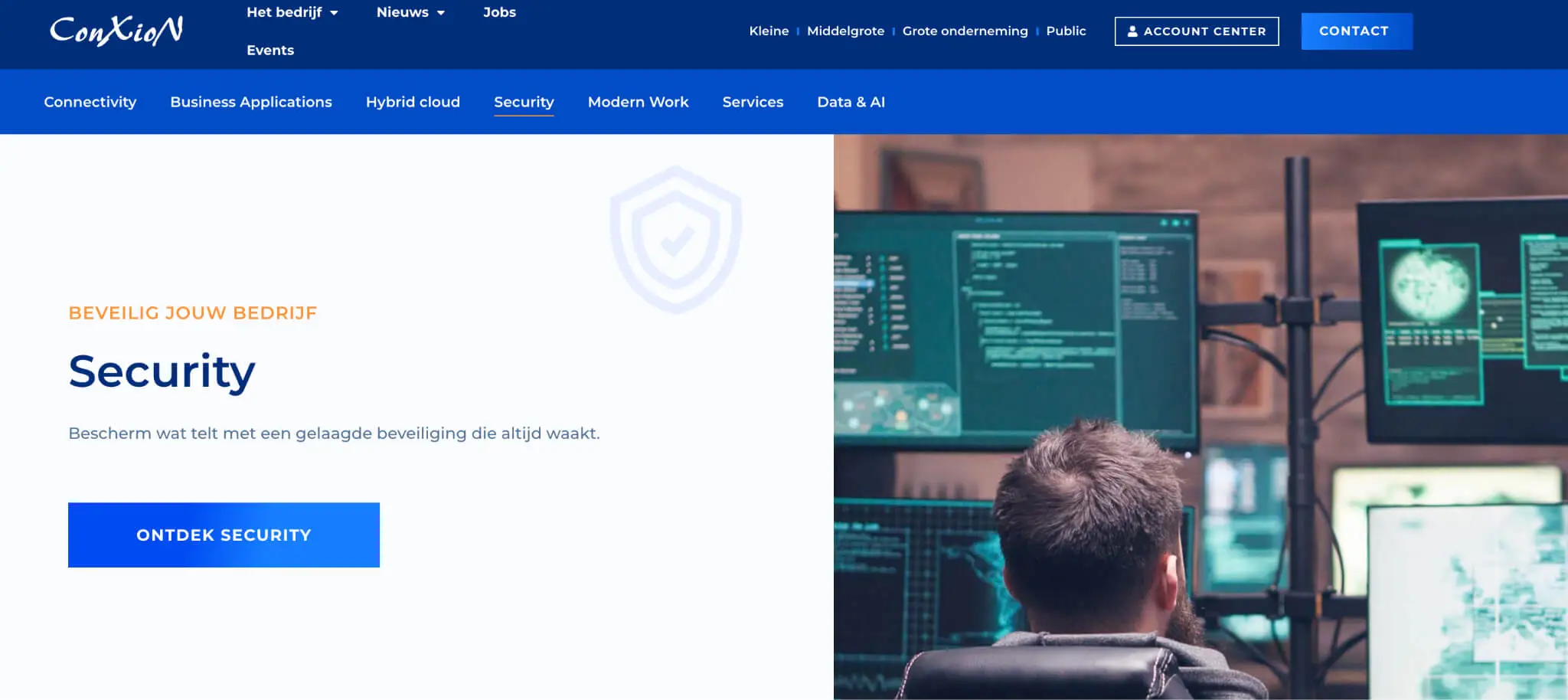 Website: conxion.be · HQ: Waregem, with a second site in Mechelen, Belgium