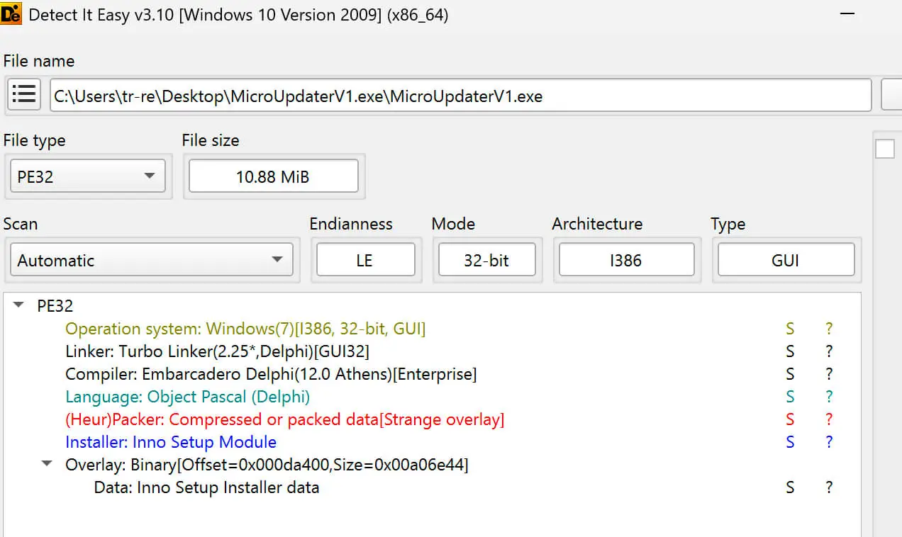DeviceManager File Information