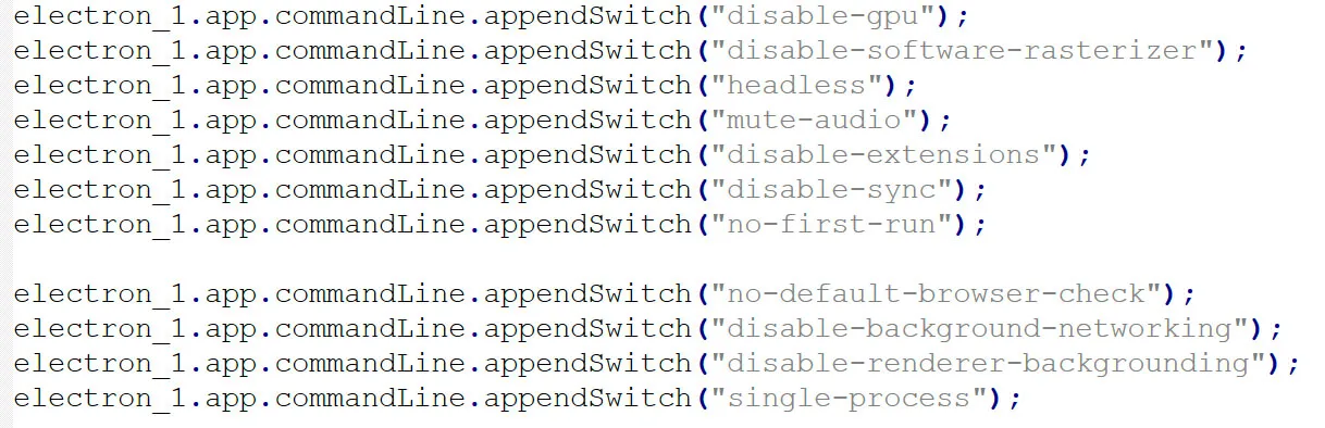 Command-line switches