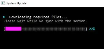 Kynx’s fake system update banner upon execution
