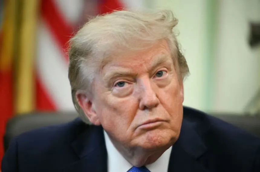 President Donald Trump speaks in the Oval Office of the White House on August 6, 2026. (Jim Watson/AFP/Getty Images/File)