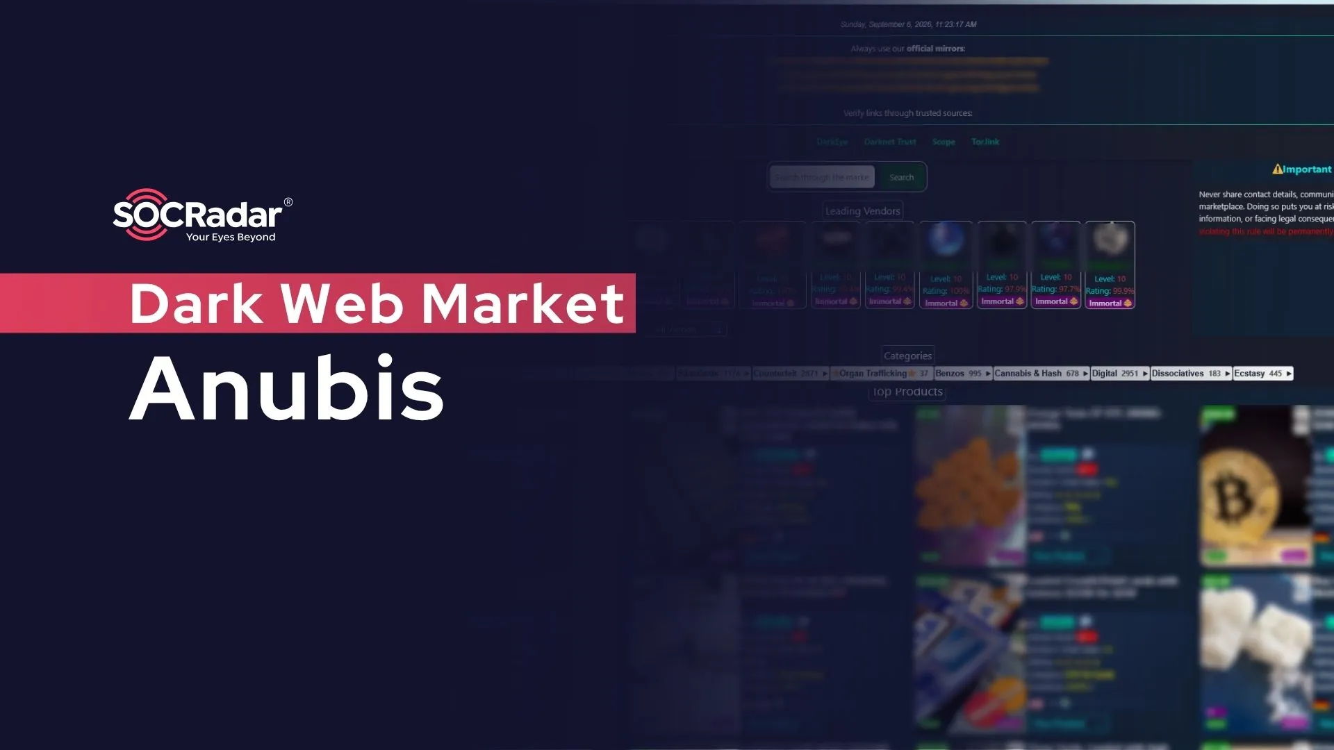 SOCRadar® Cyber Intelligence Inc. | Dark Web Market: Anubis Market