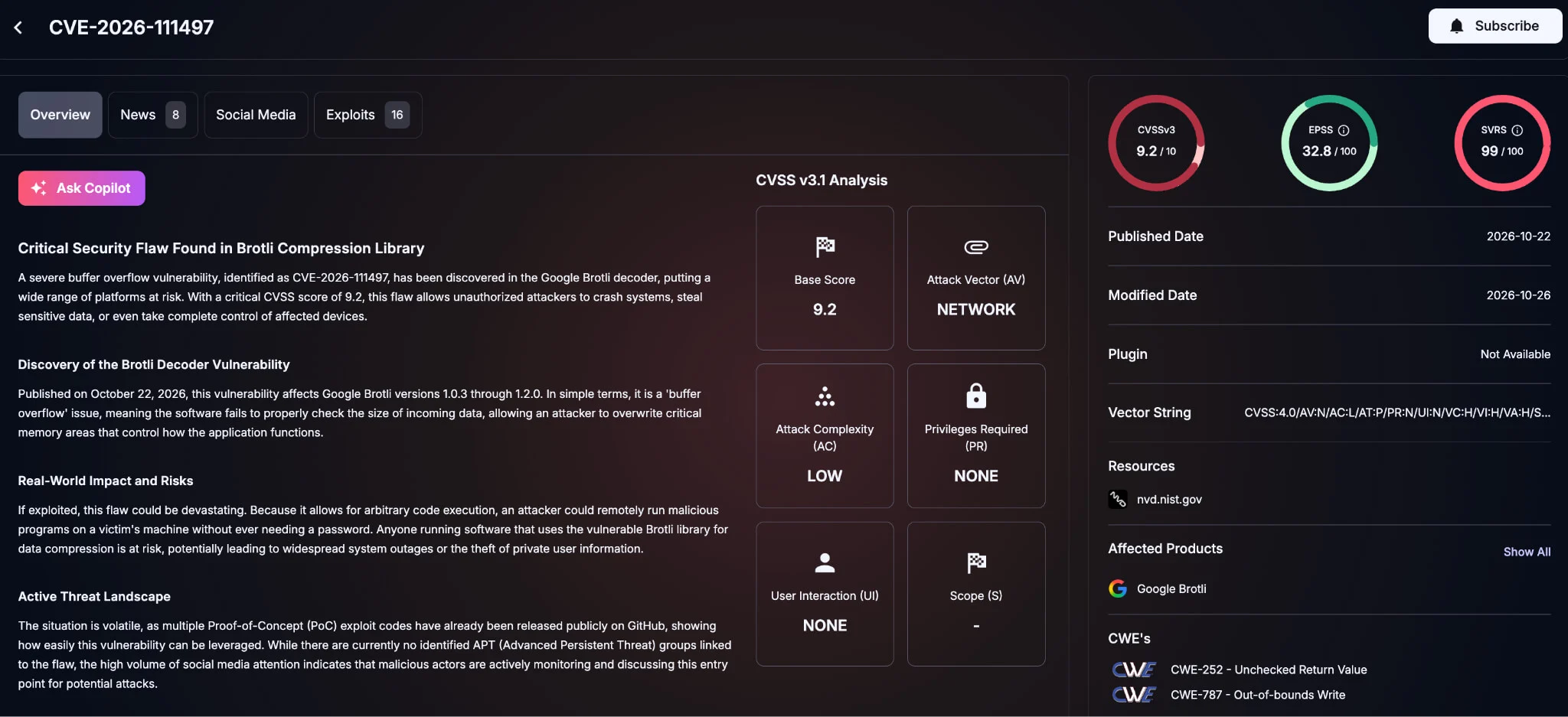 Details of CVE-2026-111497 (SOCRadar Vulnerability Intelligence)