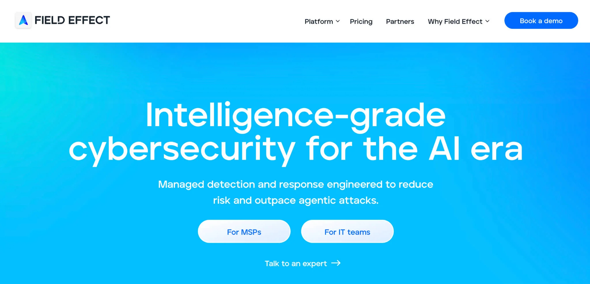 Field Effect: Intelligence-grade MDR for mid-sized organizations.
